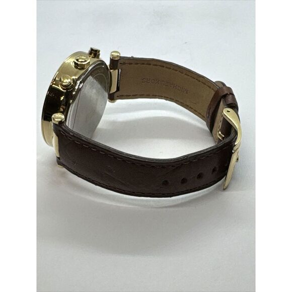 Michael Kors Parker MK2249 Women\'s Brown Leather Strap Analog Dial Watch JNA431 main image 11